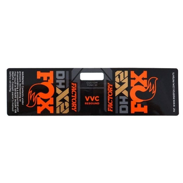 FOX Decal 21 F-S DHX2 Resy orange