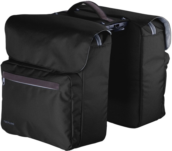 Racktime Doppeltasche Ture, schwarz, mit Snap-it Adapter