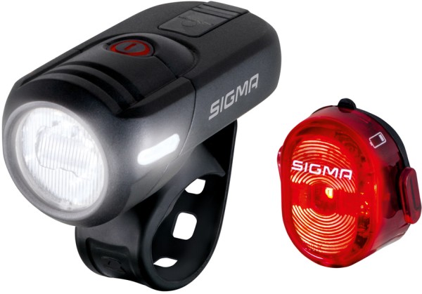 Sigma Lampe Aura 45 / Rücklicht Nugget 2 USB Set