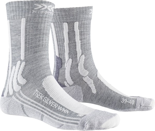X-SOCKS Women Trek Silver dolomite grey melange/pearl grey