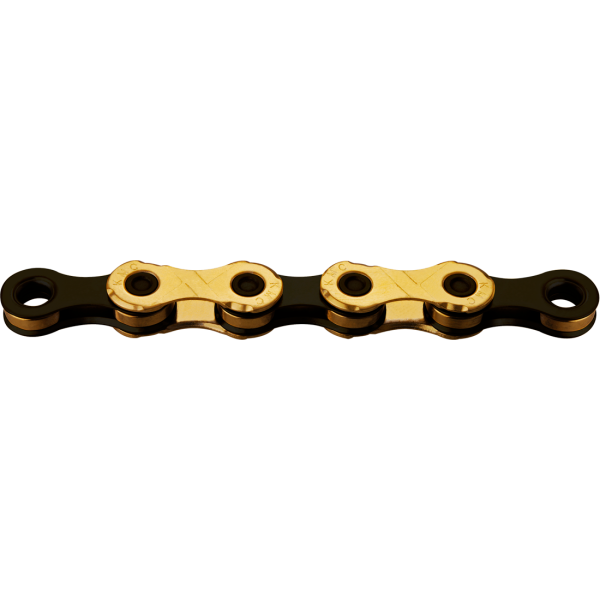 Kette, X12 Ti-N, gold-black, 126 Glieder