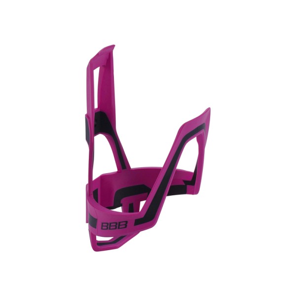 BBB Bidonhalter Dualcage magenta-schwarz matt, Composite 37g, inkl. Inoxschrauben