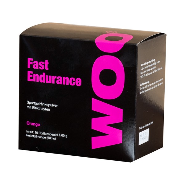 WOO Fast Endurance Orange, 10X Portionen à60g