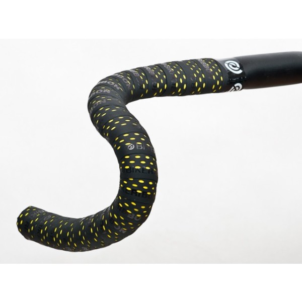 Bike Ribbon Lenkerband Drops schwarz mit gelben Tropfen