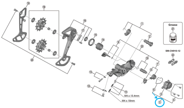 Shimano Abdeckung RD-M7100