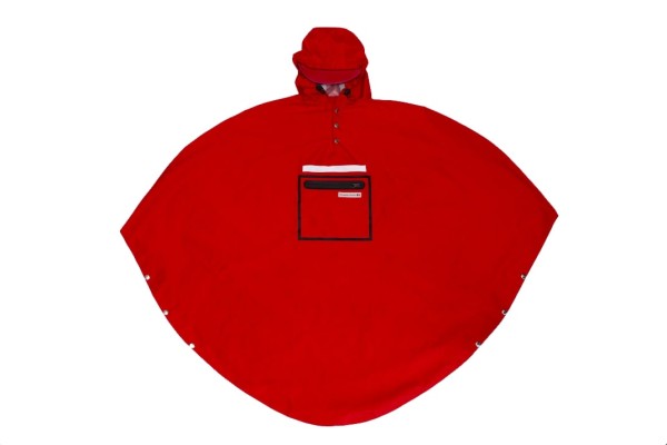 Kinder Veloregenponcho S, rot