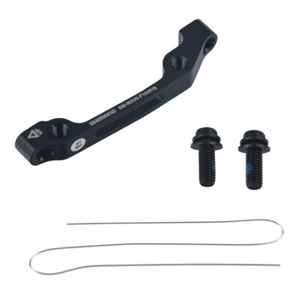 Shimano Scheibenbrems-Adapter vorne SM-MA90 Postmount> Standard 160 mm mit Schrauben/Draht Box