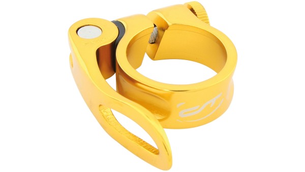 Contec SC-303 Sattelklemmschelle 31.8mm Gold mit Schnellspanner