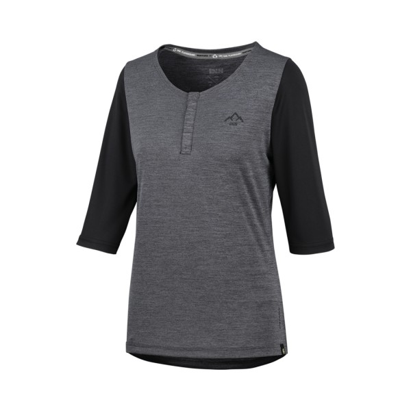 Women' s Carve 3/4 Henley graphit-solid black, XL
