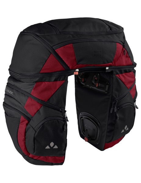 Vaude Dreifachtasche Karakorum Pro - black/carmine