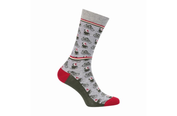 Le Patron Cafe Cycliste Socks grey melange 35-38