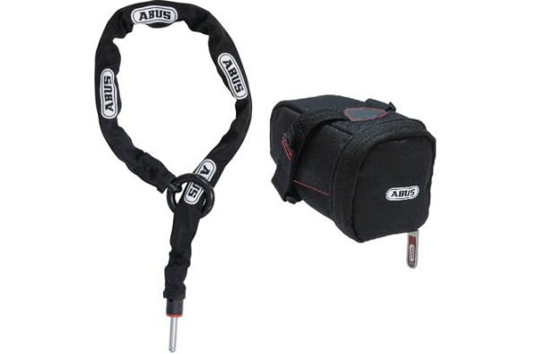 Abus Schlaufenkette Adaptor Chain 2.0 6KS/100 mit Satteltasche ST5950 schwarz