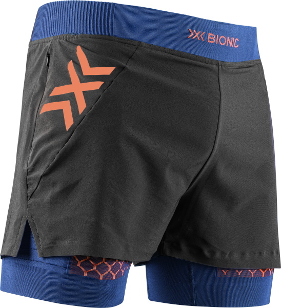X-BIONIC MEN Twyce Race 2in1 Shorts blueprint/orange XL