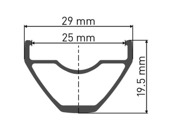X 432 Felge DB 29" 25 28L