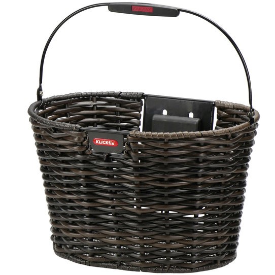 Klickfix Korb Structura oval schwarz