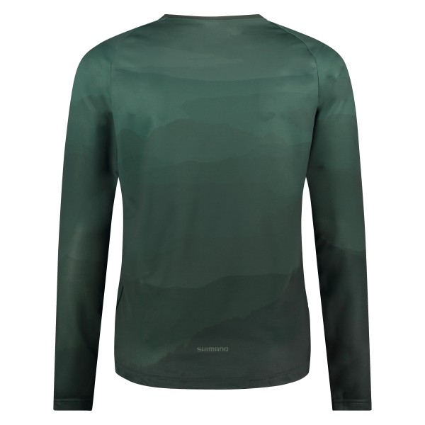 Shimano Men Sentiero LS Jersey aurora green