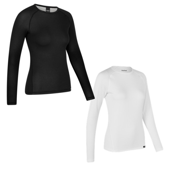 GripGrab Ride Thermo Langarm Base Layer Weiss M