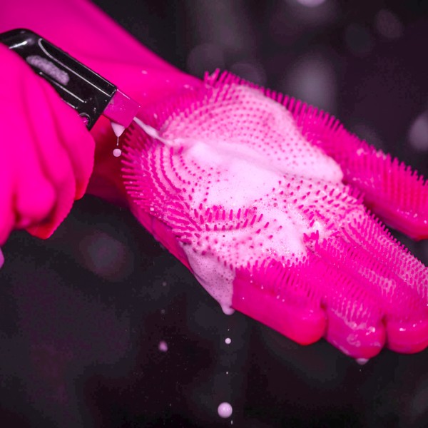 Deep Scrubber Gloves Pink XL
