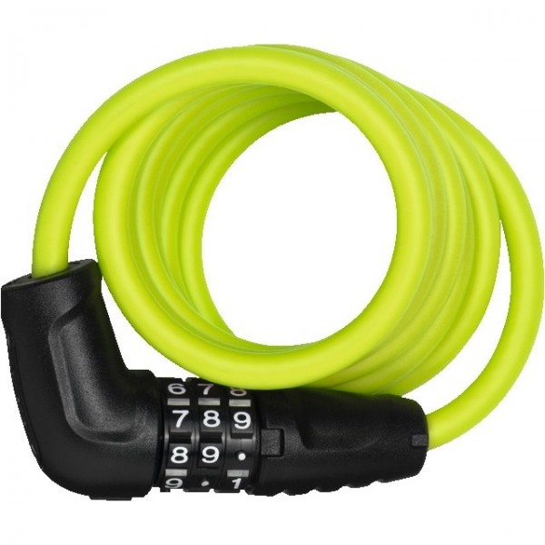 Abus Spiralkabelschloss Star 4508C/150 Code ohne Halter grün