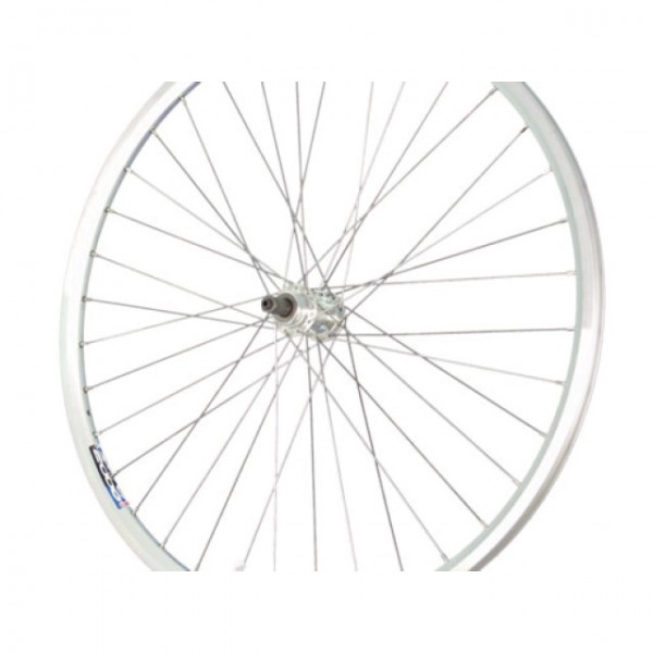 Hinterrad V-Brake 28" Leerlauf MF/QR 36-Loch silber