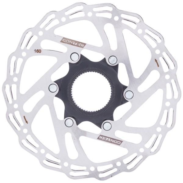 Contec CDR-CLE 203mm Bremsscheibe 2-teilig Centerlock Silber