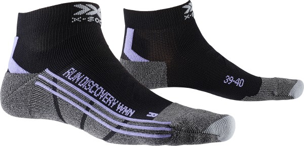 X-SOCKS Women Run Discovery black/stone grey melange