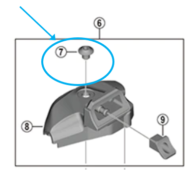 Shimano Befestigungsschraube für Schalteinheit SL-M9100-I