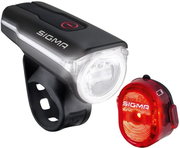 Sigma Lampe Aura 60 / Rücklicht Nugget 2 USB Set
