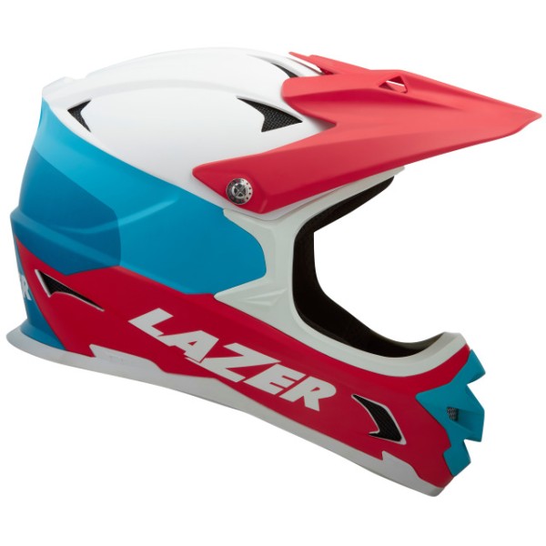 LAZER Unisex Extreme Phoenix+ ASTM Helm white blue red 58-61