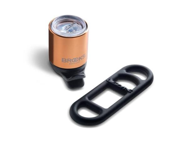 Brooks Femto Vorderlicht, Copper - mit Brooks Logo