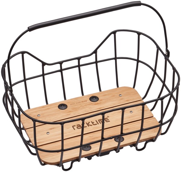 Gepäckträgerkorb Bask-it Breeze, schwarz, mit Snap-it Adapter