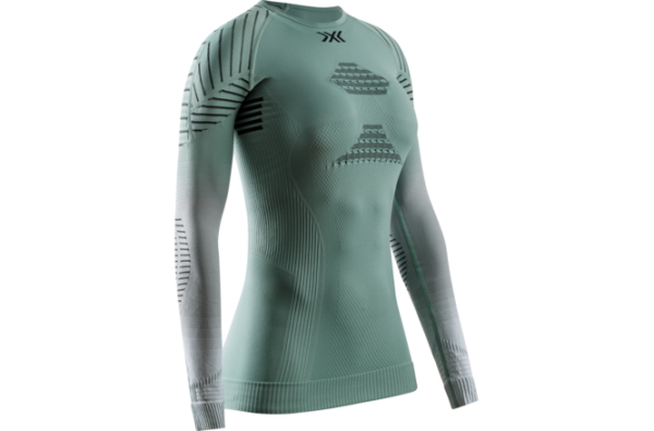 X-BIONIC Women Invent FX Shirt LS sage green/light grey/optical white L