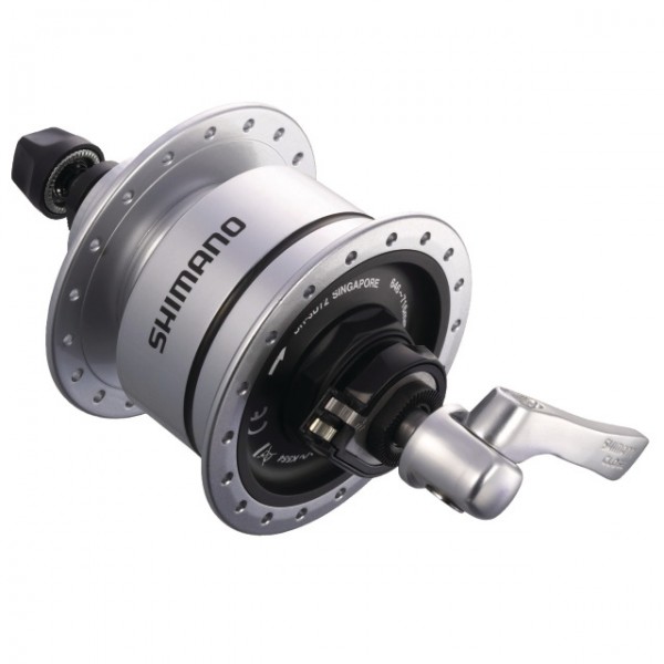 Shimano Nabendynamo DH-3D72 Center-Lock 100 mm 36-Loch 6V/3W QR silber box