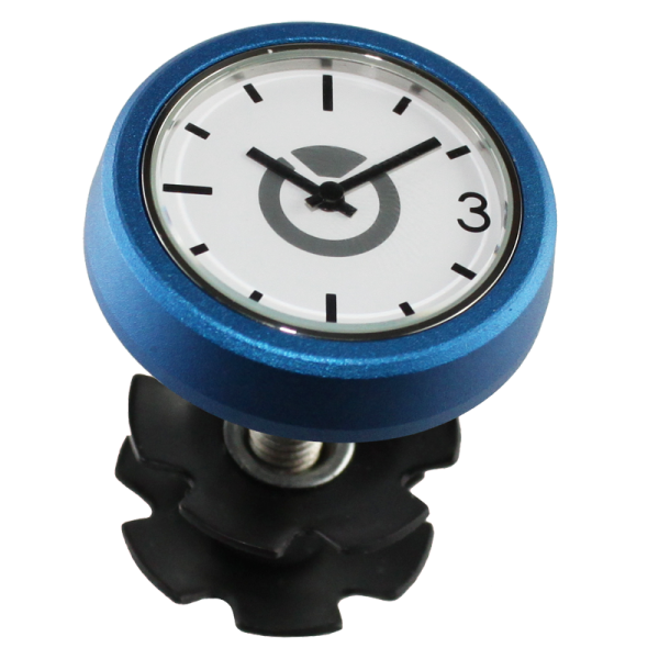 by.Schulz Uhr, Speedlifter A-Head Clock Alu blue