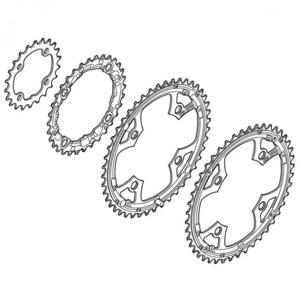 Shimano Kettenblatt Deore FC-M523 40 Zähne AN schwarz