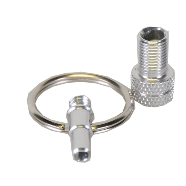 Ventiladapter, Mini-Tool Alu eloxiert silver 1 Stück