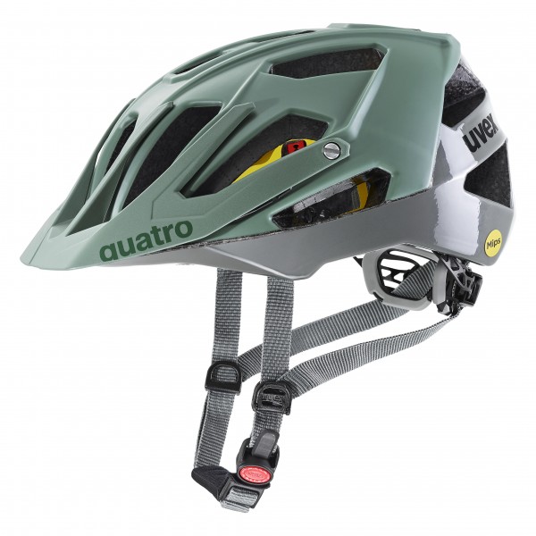 uvex quatro cc MIPS moss green rhino 52-57