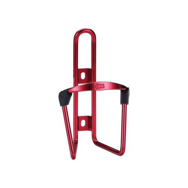 Bidonhalter Alu rot anodisiert mit CNS Schrauben