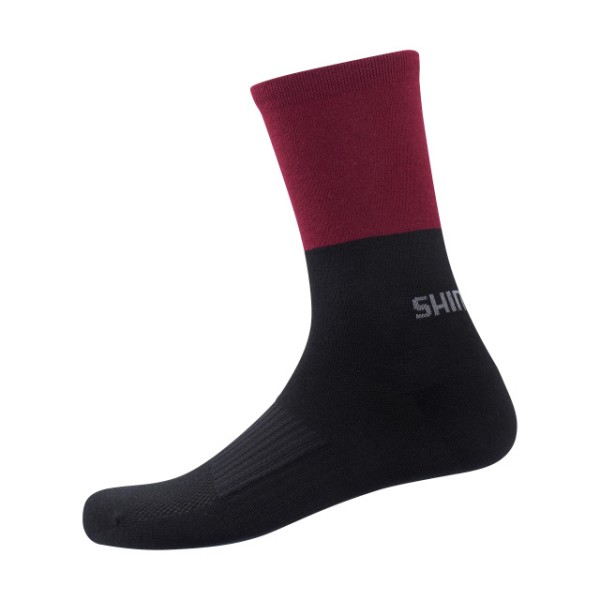 Shimano Original Wool Tall Socks black maroon