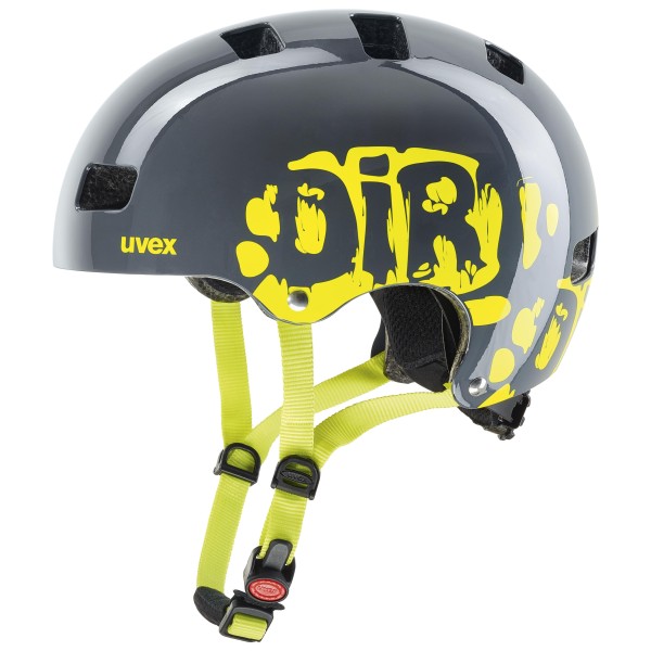 uvex kid 3 dirtbike grey-lime 55-58 cm
