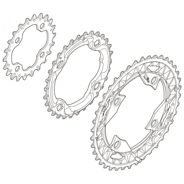 Shimano Kettenblatt SLX FC-M672 30 Zähne AN-Type