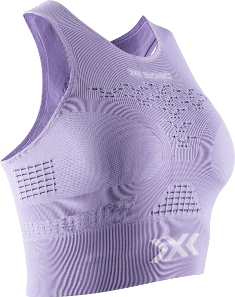 X-BIONIC Women Energizer 4.0 Fitness Crop Top bright lavender/white, M