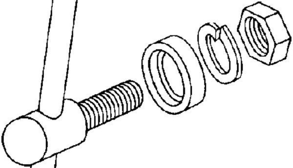 Schutzblech-Strebenbolzen M5x18 mm