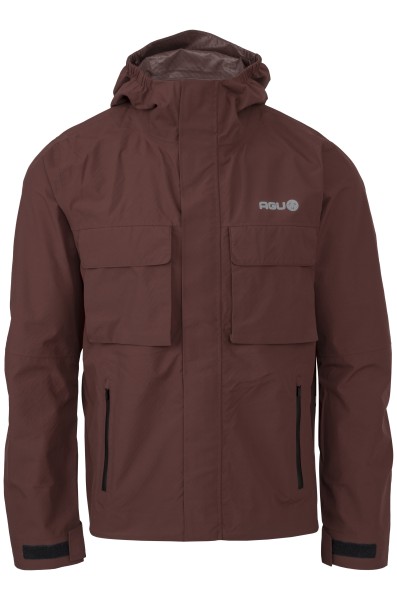 AGU City Cruiser Rain Jacket Urban Outdoor dark rose brown S