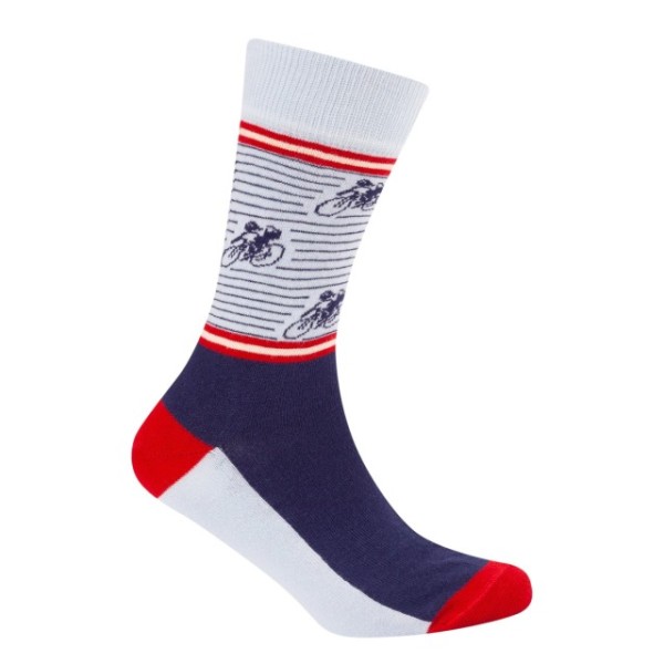 Le Patron Vintage Cyclist Socks dark blue