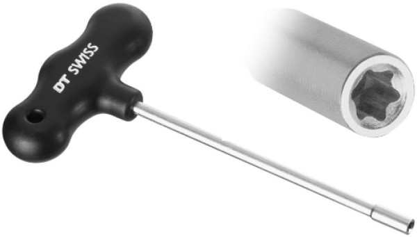 DT Swiss Nippelspanner Upside-Down, für Torx Nippel, schwarz