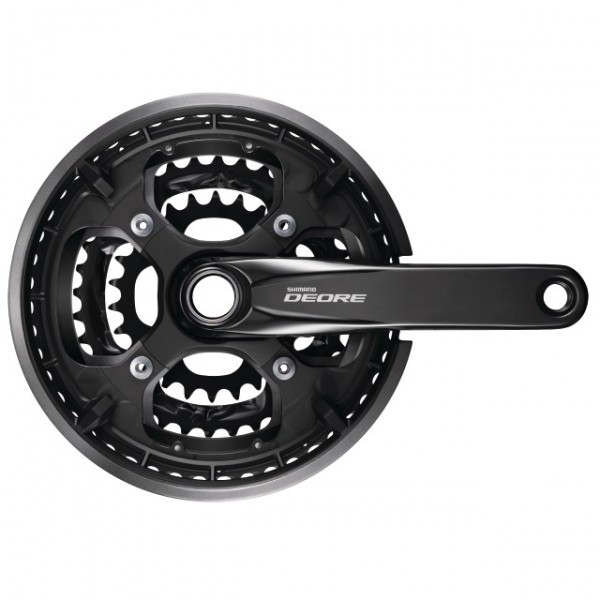 Shimano Kettenradgarnitur Deore FC-T6010 HII 175 mm HS 48x36x26 schwarz Box