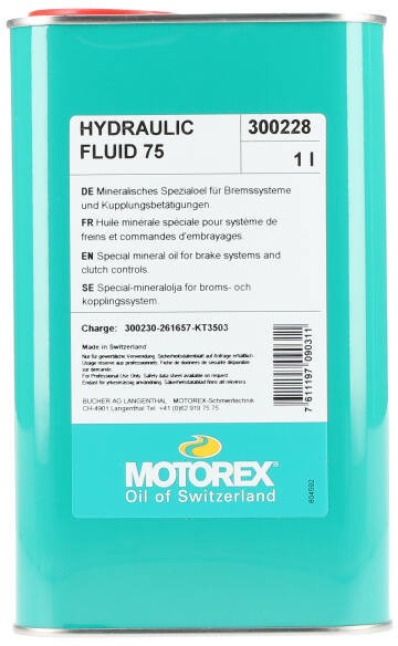 Motorex Hydraulic Fluid 75 Mineralöl, 1L Flasche