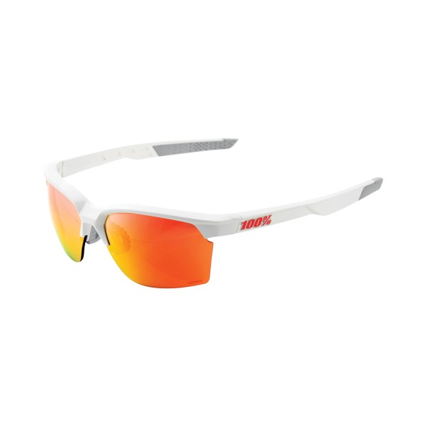 Brille Sportcoupe matte white-HiPER Red ML