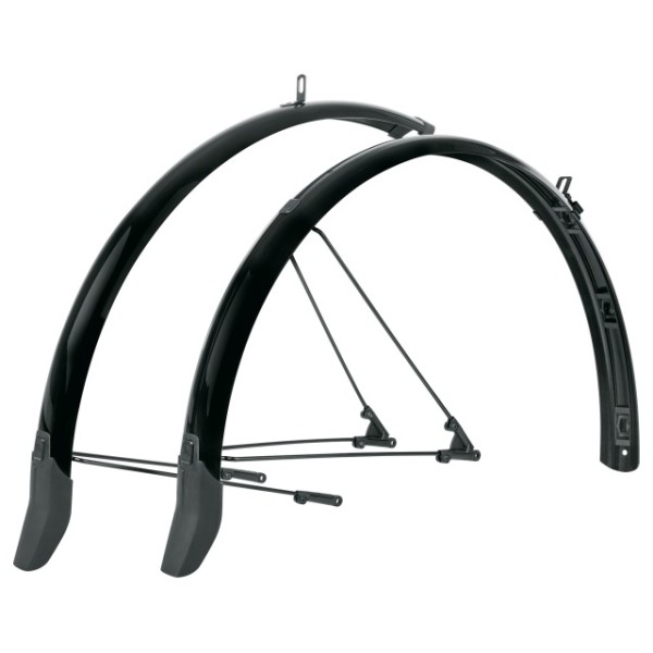 SKS Schutzblechgarnitur Bluemels Cable Kunststoff 28" 45 mm schwarz